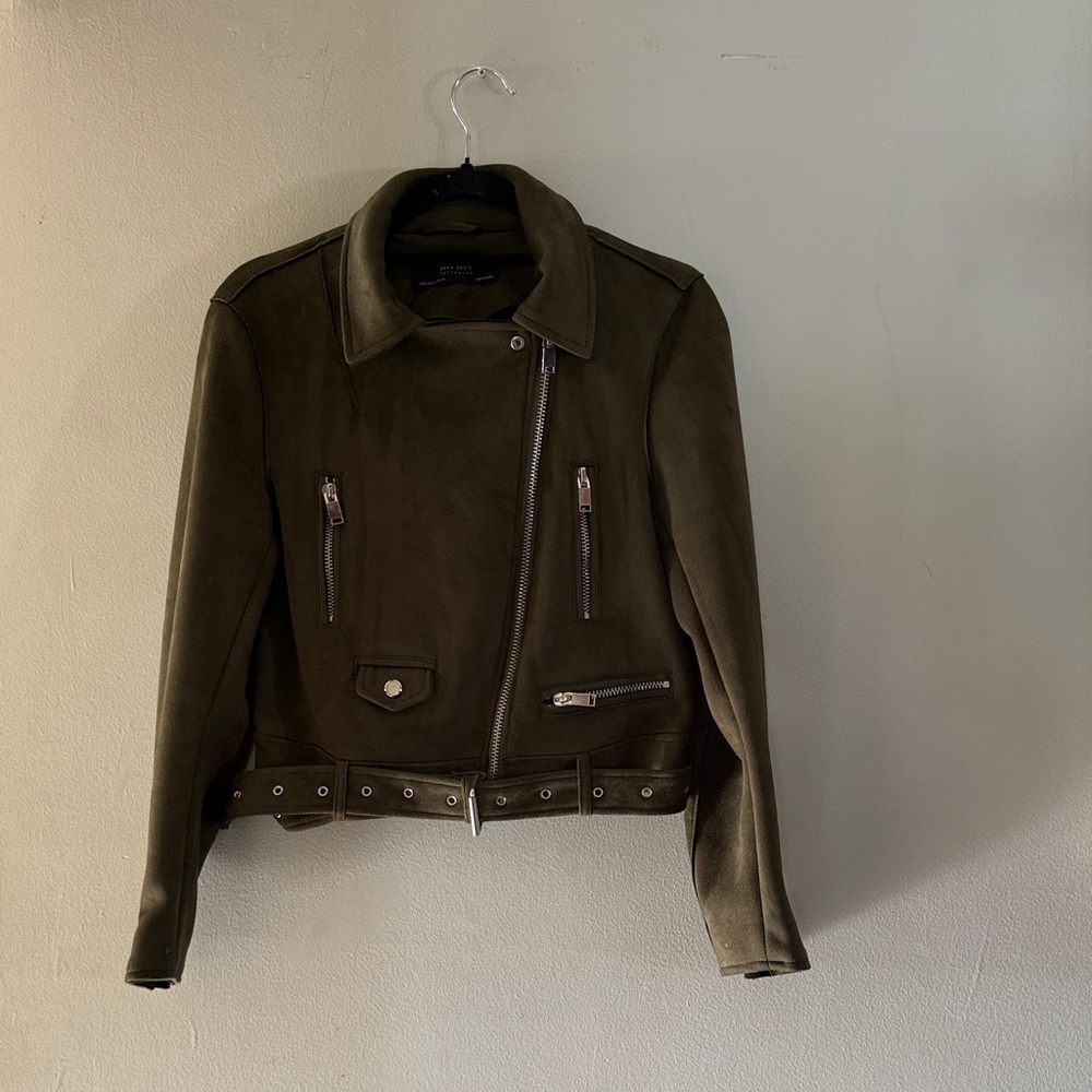 Zara and Top Shop Jackets (Leather and Suede) and banana republic black camisole - Picture 3 of 12
